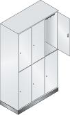 Wardrobe with lock, 895x360x460, 2 compartments.