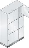 Wardrobe with lock, 895x360x460, 2 compartments.