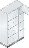 Wardrobe with lock, 435x360x460, 2 compartments.