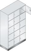 Wardrobe with lock, 435x360x460, 2 compartments.