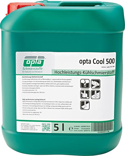 High performance cooling lubricant - Opta® Cool 500, 5l canister, OPTA