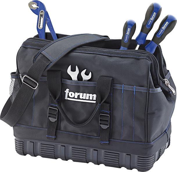 Tool bag, with zipper 400 x 250 x 320mm, volume 28 liters, FORUM