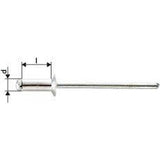 Nituri oarbe Al/otel cap inecat 120°, 3x6mm, 1454078, GESIPA - sefira.ro