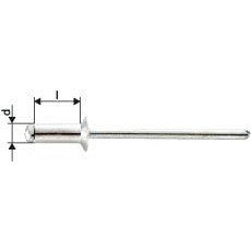 Nituri oarbe Al/otel cap inecat 120°, 3x6mm, 1454078, GESIPA - sefira.ro