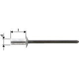 Nituri oarbe CAP®, Al/otel cap plat rotund, 3,2x6,5mm, 1433423, GESIPA - sefira.ro