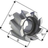 Freza cilindro-frontala HSS Co8%, 40x32mm, 7 dinti, DIN1880HR, FORUM - sefira.ro
