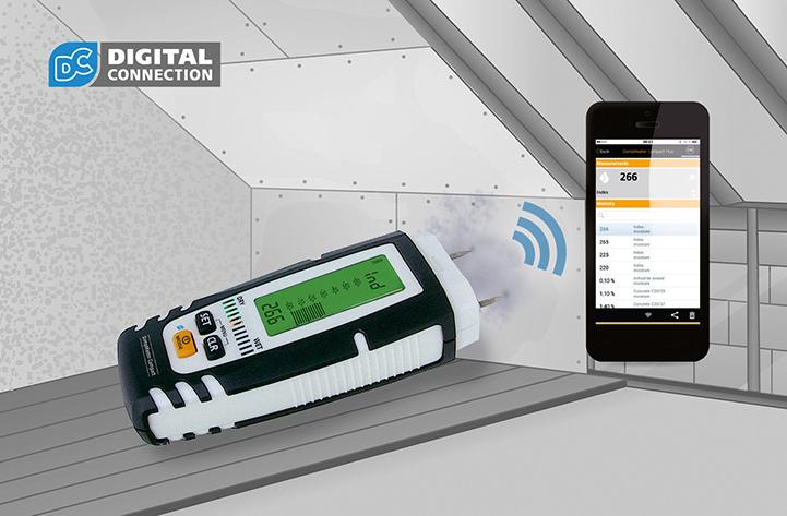 Contor de umiditate DampMaster Compact Plus, 0-40 °C, LASERLINER