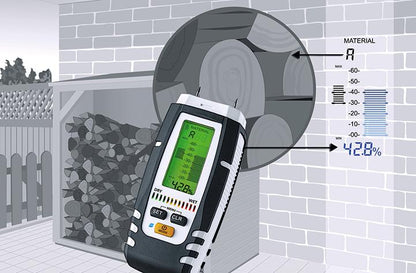 DampMaster Compact Plus moisture meter, 0-40 °C, LASERLINER