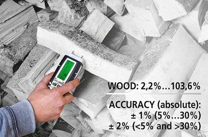 DampMaster Compact Plus moisture meter, 0-40 °C, LASERLINER