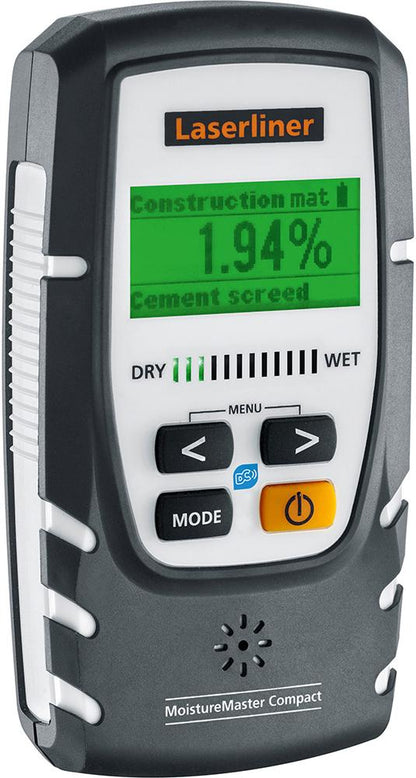 MoistureMaster Compact Plus moisture meter, 0-40 °C, LASERLINER