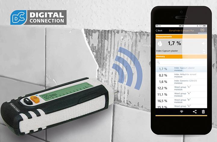 Contor de umiditate DampFinder Compact Plus, 0-40 °C, LASERLINER