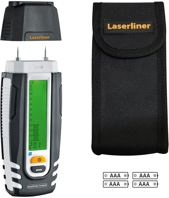 DampFinder Compact Plus moisture meter, 0-40 °C, LASERLINER