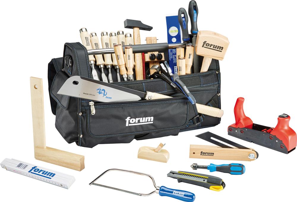 Woodworking tool bag, 31 pieces, FORUM