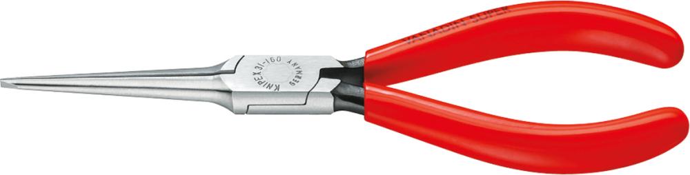 Long nose pliers, straight, pointed tip, 160 mm, polished head, KNIPEX