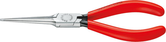 Long nose pliers, straight, pointed tip, 160 mm, polished head, KNIPEX