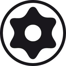 Bit dur cu gaura 1/4", T 10 x 25 mm, TORX® BO interior, DIN3126, 05066500001, WERA - sefira.ro