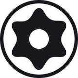 Bit dur cu gaura 1/4", T 10 x 25 mm, TORX® BO interior, DIN3126, 05066500001, WERA - sefira.ro